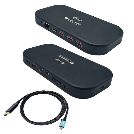 i-tec Thunderbolt 3 Docking Station με HDMI 4K PD Ethernet και συνδεση 2 Οθονών Μαύρο (TB3HDMIDOCKPD)