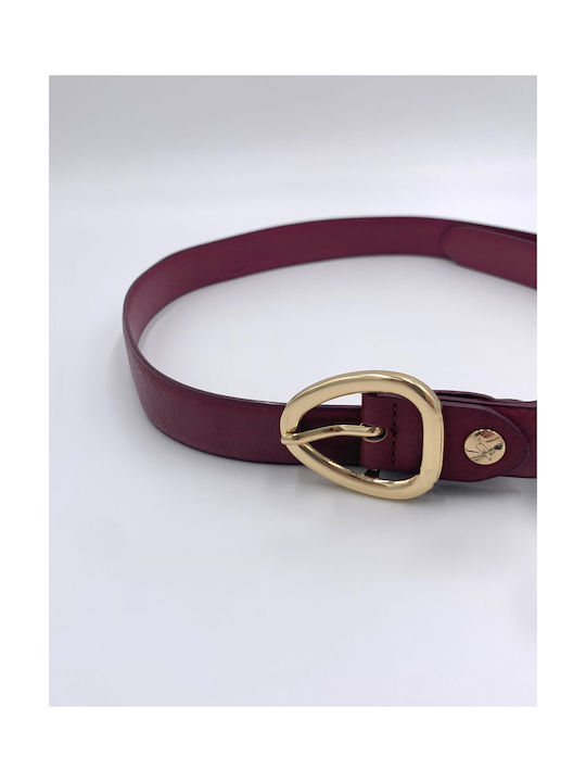 Verde Women's Belt Burgundy