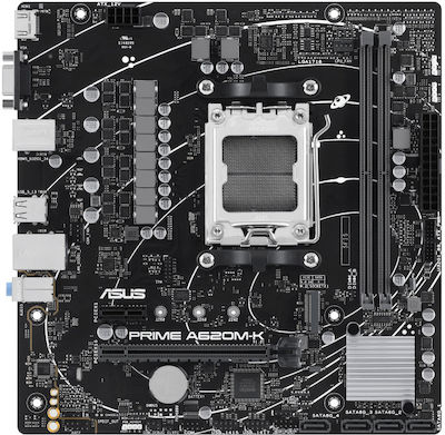 Asus Prime A620M-K Motherboard Micro ATX με AMD AM5 Socket