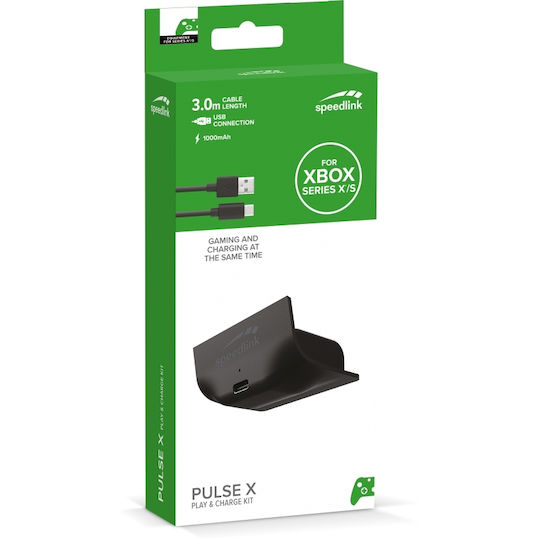 SpeedLink Pulse X Play & Charge Stație de încărcare pentru 1 controller Xbox Series X/S Negru