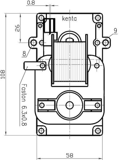 Kenta Getriebemotor für Pelletofen