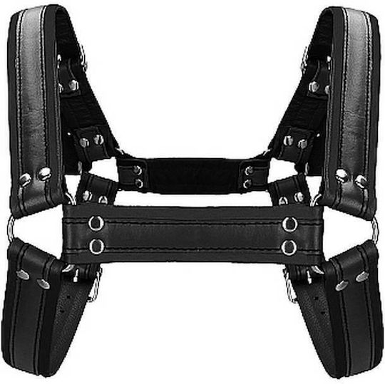 Shots Chest Bulldog Harness Ανδρικό Harness Μαύρο