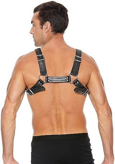 Shots Chest Bulldog Harness Ανδρικό Harness Μαύρο