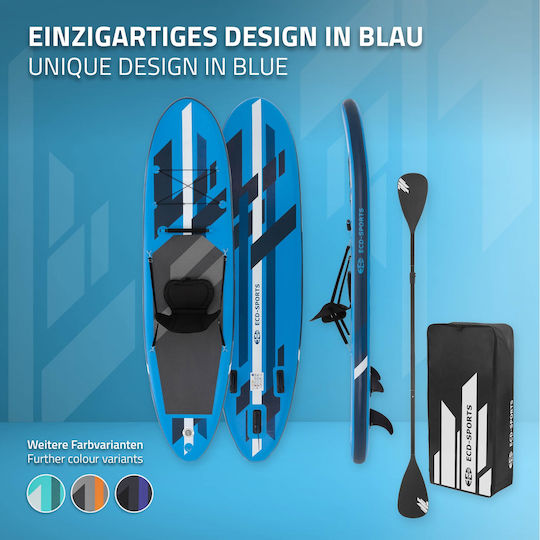 EDC Stand Up Дъска SUP с Дължина 3.2m Син