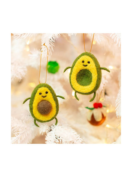 Sass & Belle Christmas Felt Set Ornaments Yellow 2pcs