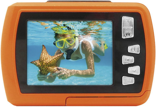 EasyPix W2024 Compact Φωτογραφική Μηχανή 16MP με Οθόνη 2.4" και Ανάλυση Video 1280 x 720 pixels Πορτοκαλί