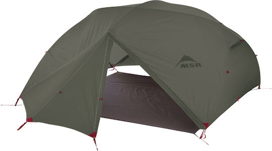 MSR Elixir 4 Camping Tent Igloo Mountaineering Green with Double Cloth 4 Seasons for 4 People Waterproof 3000mm 223x223x121cm