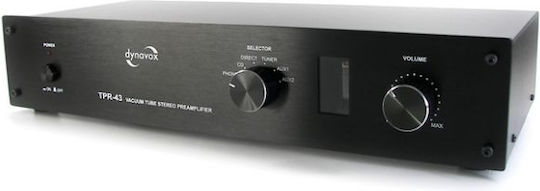 Dynavox TPR-43 Rohr Vorverstärker Hi-Fi Stereo 206139 Silber