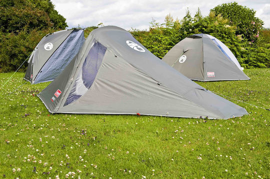 Coleman Bedrock 2 Σκηνή Camping Ορειβασίας Χακί με Διπλό Πανί 4 Εποχών για 2 Άτομα Αδιάβροχη 3000mm 260x130x90εκ.