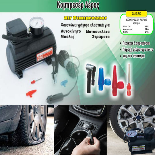 Guard Tire Pumpe 300PSI mit Kabel 12V