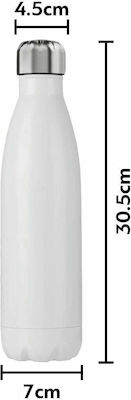 Koupakoupa Stars Flasche Thermosflasche Rostfreier Stahl Weiß 750ml