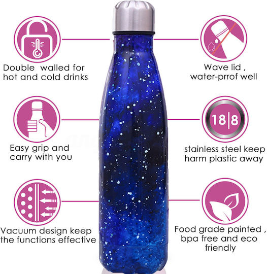 Factory Bottle Thermos Stainless Steel 500ml Blue