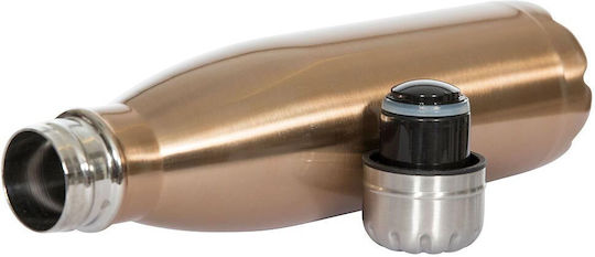 Trespass Bottle Thermos Stainless Steel 500ml Gold