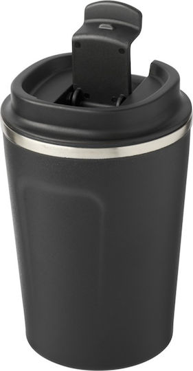 Pf Concept Ποτήρι Θερμός Ανοξείδωτο 360ml Μαύρο με Επιστόμιο