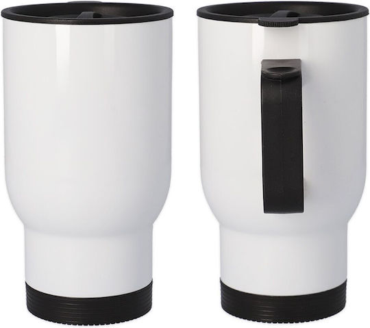 Koupakoupa Stainless Steel Thermos Bottle 450ml Multicolour with Handle and Straw