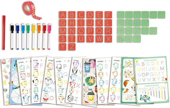 Hape Ζωγραφική Letter Sand Numbers Tracing για Παιδιά 4+ Ετών 66τμχ