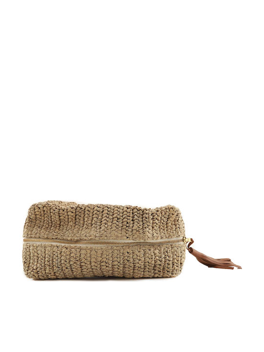 Straw Women's Bag Shoulder Beige