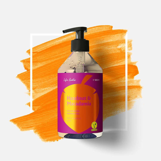 Life Roots Schaumbad in Gel mit Glycerin & Duft Haselnuss & Macadamia 500ml