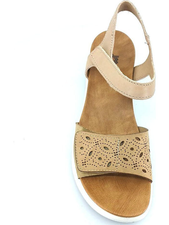 Damenplattformen Beige