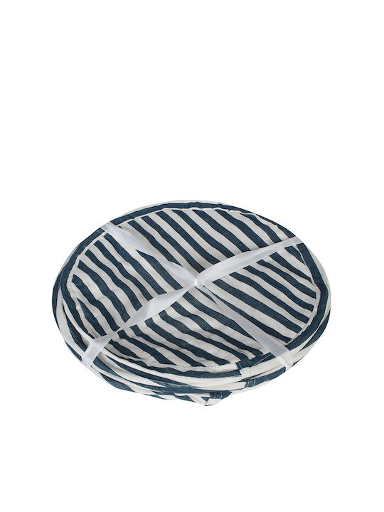 Keskor Wäschekorb Stoff Faltbar 36x36x40cm Blau