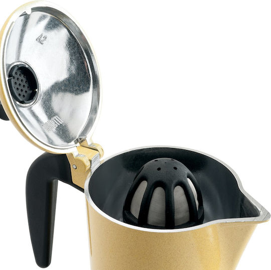 Bialetti Orzo Express Cafetieră Pentru Plită 2 Căni Galbenă