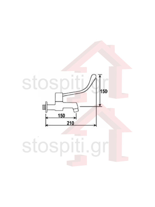 River Mixing Handicap Faucet Sink Faucet Silver