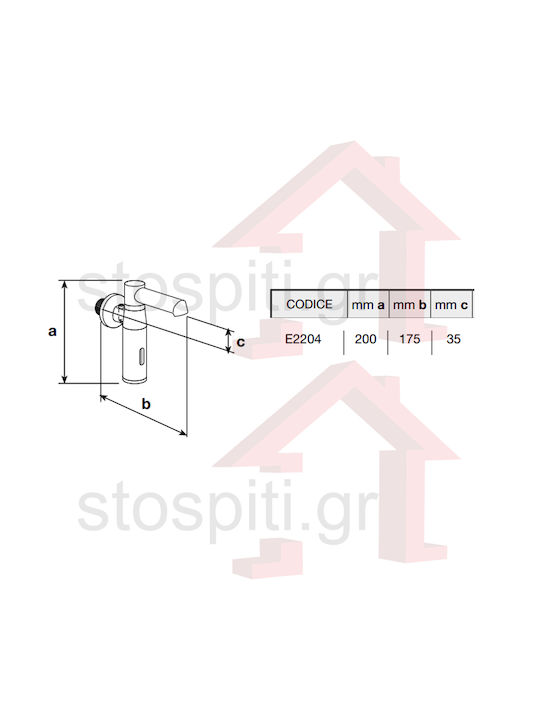 River Sink Faucet with Photocell Sensor Silver