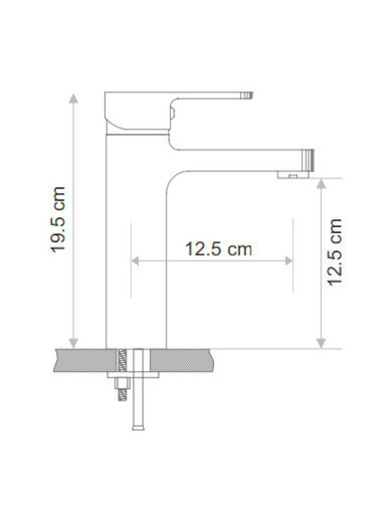 Forte Mixing Sink Faucet White