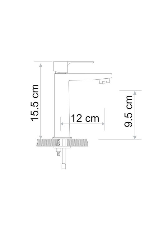 Forte Mixing Sink Faucet Silver