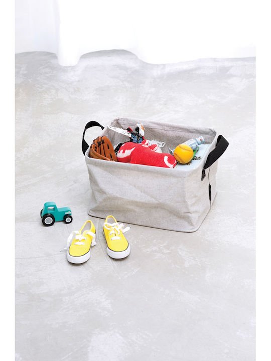 Brabantia Box Καλάθι Απλύτων Υφασμάτινο 35lt 26x37x44cm Γκρι