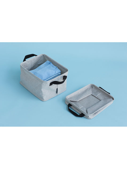 Brabantia Box Καλάθι Απλύτων Υφασμάτινο 35lt 26x37x44cm Γκρι