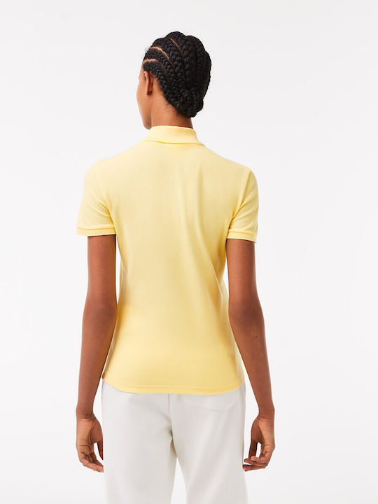 Lacoste Women's Polo Blouse Short Sleeve Yellow