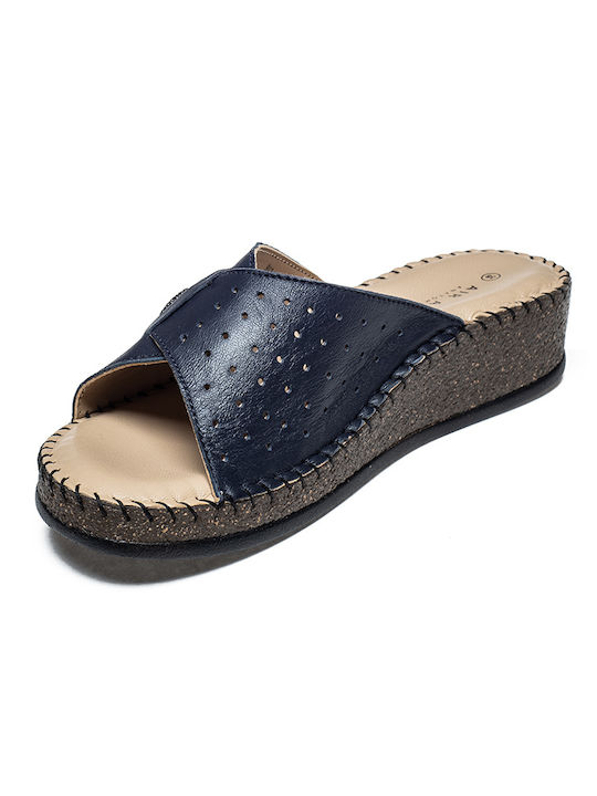 Air Anesis Women's Flat Sandals in Navy Blue Color