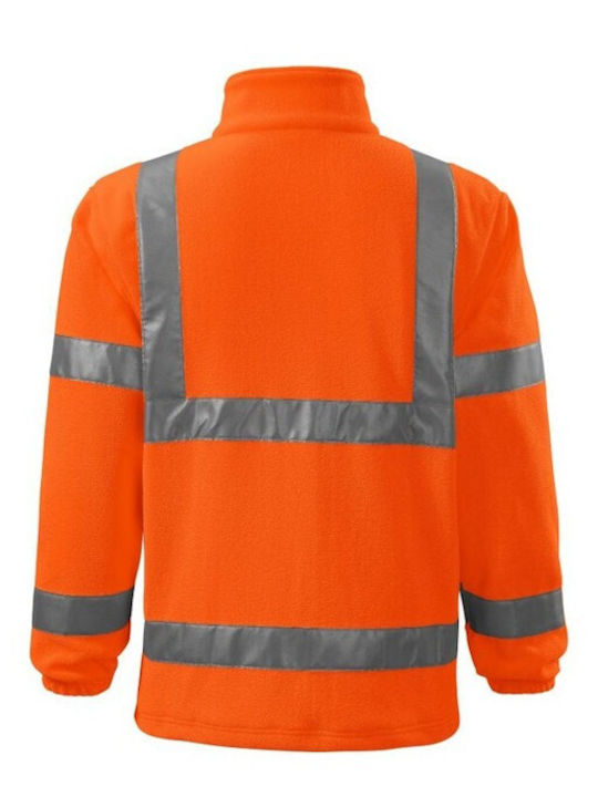 Rimeck Ζακέτα Εργασίας Fleece Ανακλαστική Πορτοκαλί