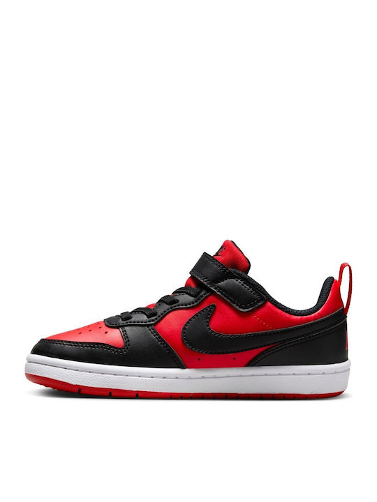 Court Borough Kinder Sneakers mit Klettverschluss Rot