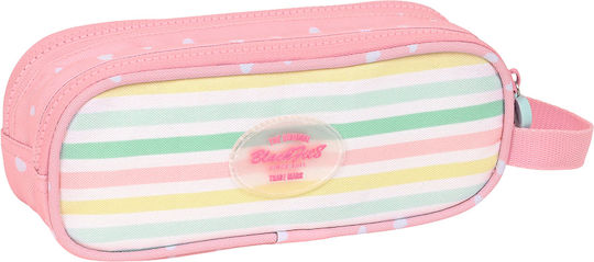 Safta Globitos Pencil Case with 2 Compartments Pink