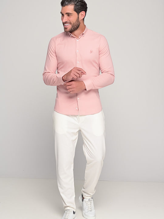 Ben Tailor Men's Shirt Long Sleeve Pink