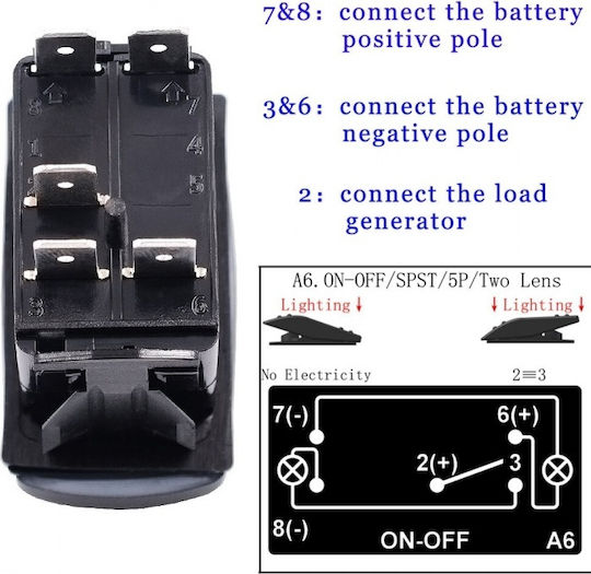 Switch Button Автомобилен превключвател за светлини 12V за Mitsubishi Вземане Червен