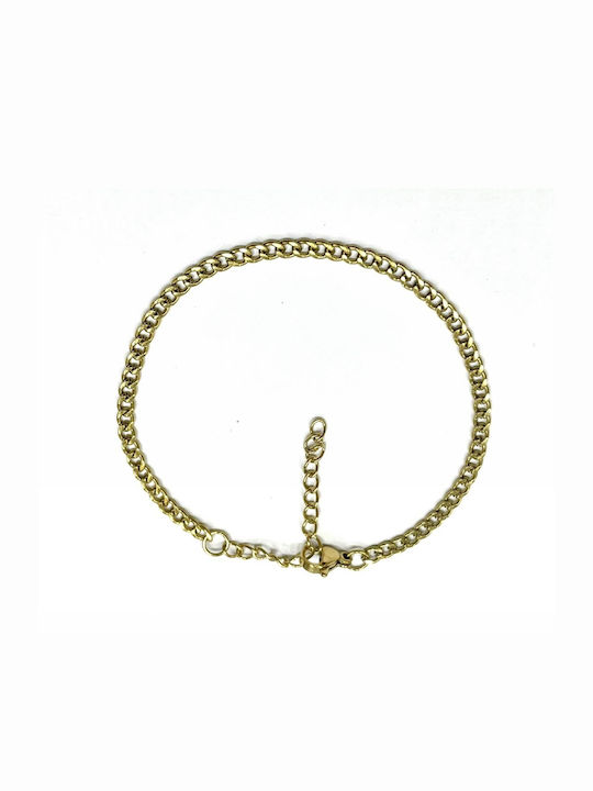 Tatu Moyo Bracelet Chain made of Steel Gold Plated