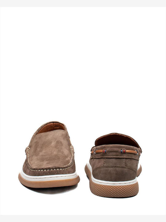 Men's Leather Loafers Gray