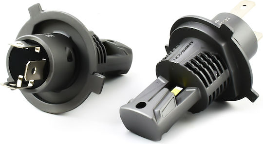 NovSight Lamps Car H4 LED 6500K Cold White 9-32V 100W 2pcs
