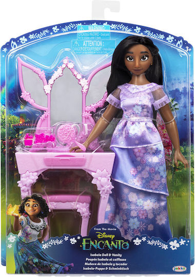 Jakks Pacific Isabela Fashion Doll & Flower Vanity Doll Set for 3+ years+ Years 30cm