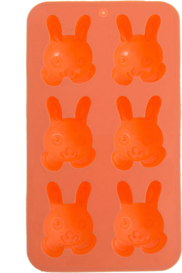 Silicone Mold Bunny 6 Slots 089
