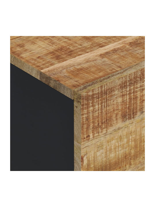 vidaXL Büroaufbewahrungsschrank aus Massivholz Natürlich 40x33x110cm