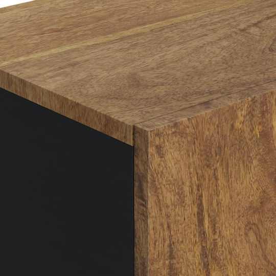vidaXL Büroaufbewahrungsschrank aus Massivholz Natürlich 40x31x75cm