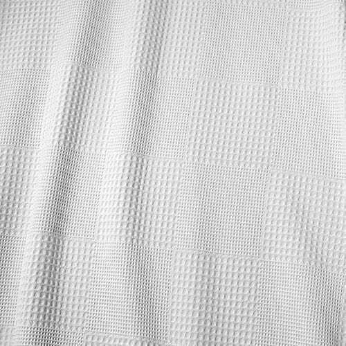 Cotton Linen Κουβέρτα Ξενοδοχείου Υπέρδιπλη Πικέ Λευκή 240x260cm 5τμχ
