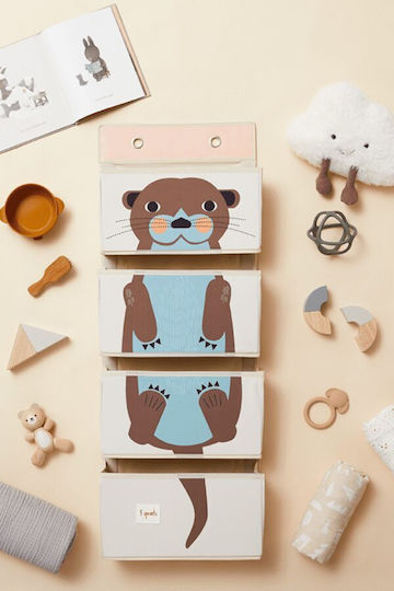 3 Sprouts Nursery Wall Banner Otter Turquoise