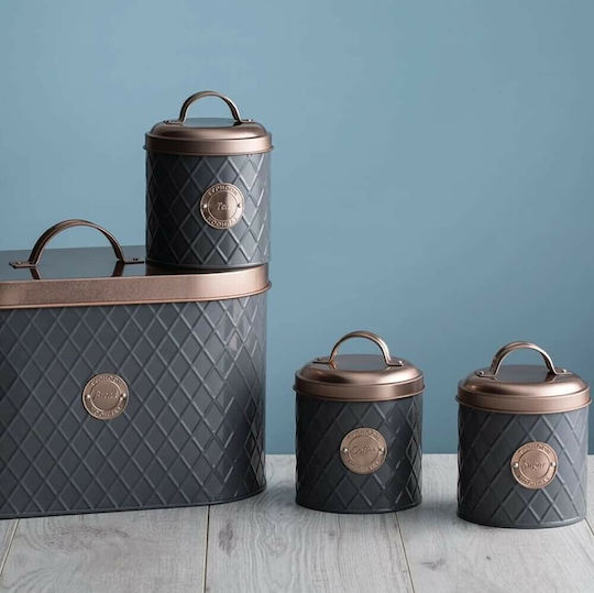 Typhoon Metallic Cookie Jar Gray 11x11x21cm