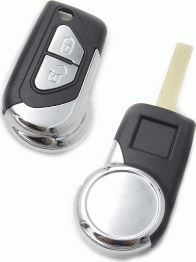 Foldable Car Key Shell with Blade with 3 Buttons for Citroen