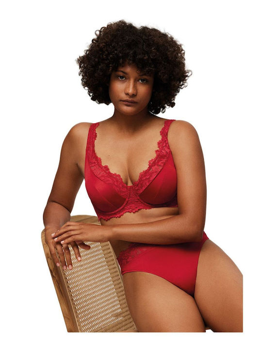 Bra with Light Padding Red